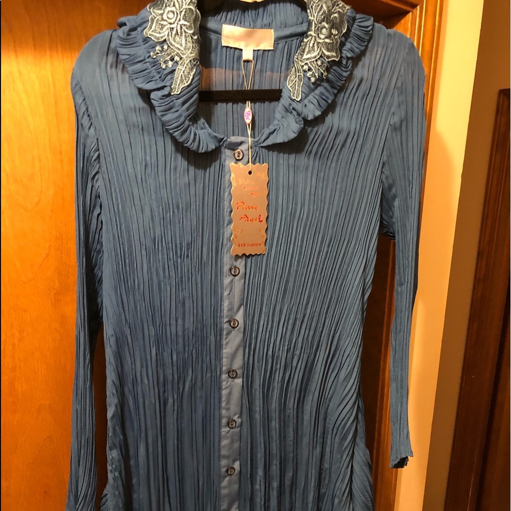 “ANGEL” CRINKLE DRESS NWT